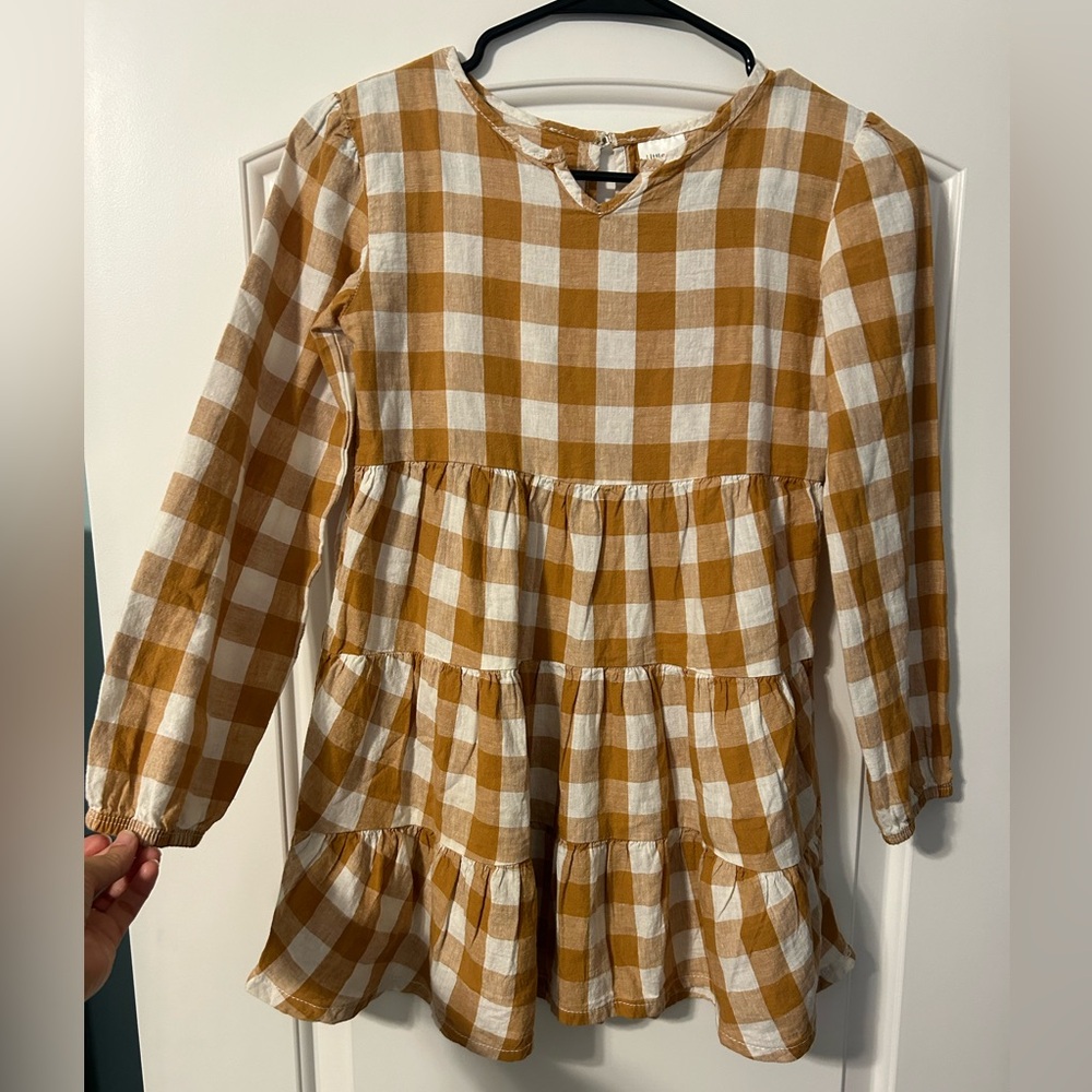 Girls Lauren Conrad buffalo plaid dress size 8